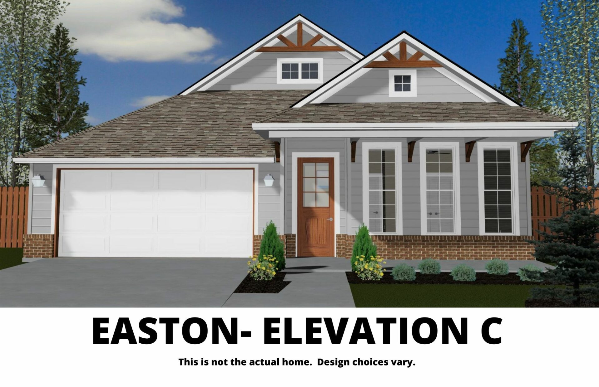 2 Bed 2 Bath and 2 Car Garage - Easton Floor Plan | Landmark Fine Homes