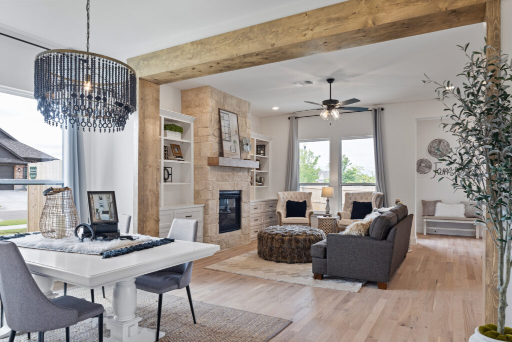 Interior of a custom-built house by Landmark Fine Homes in Oklahoma City