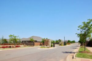 Roadway to The Springs at Native Plains in Oklahoma City