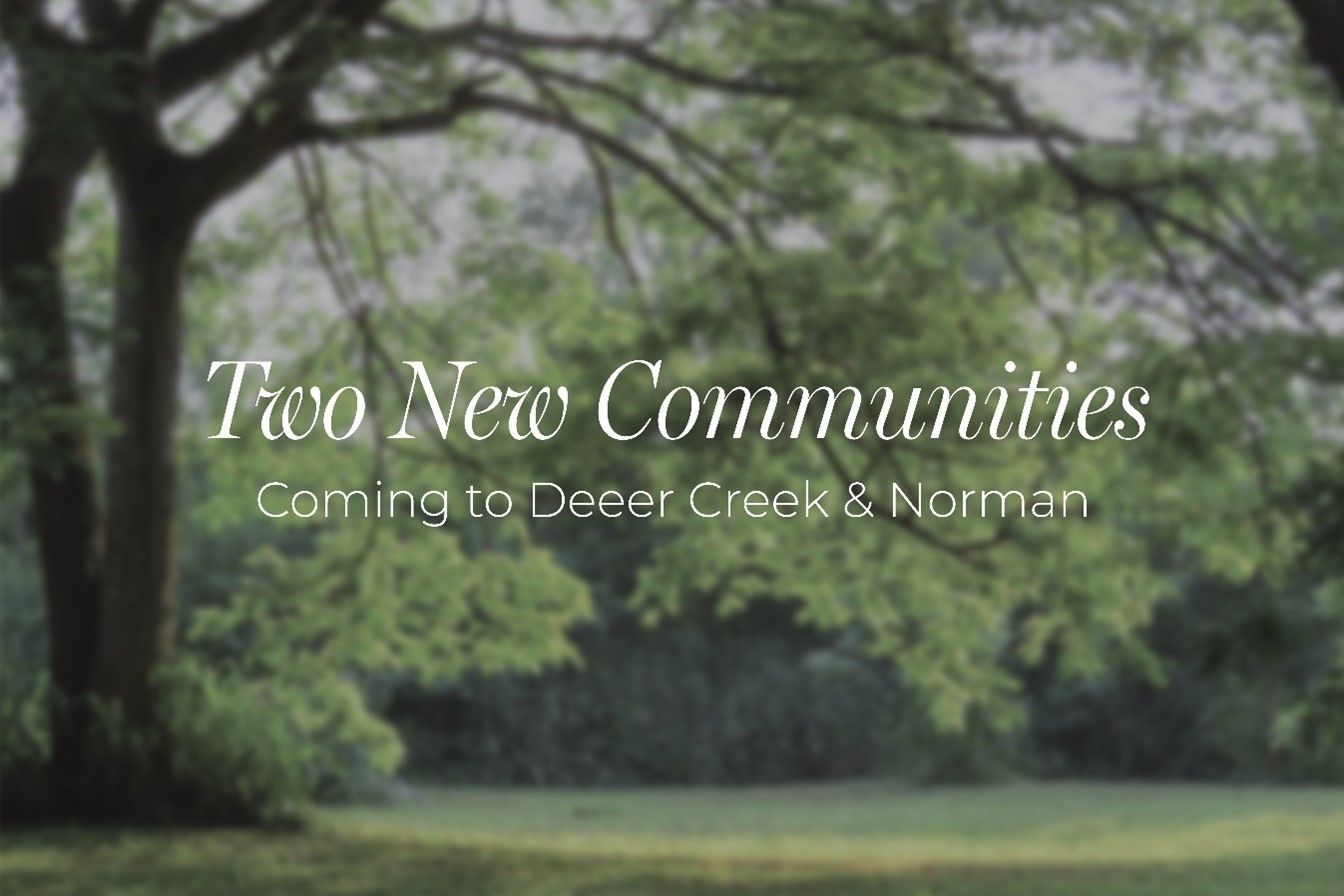 New communities Cypress Plains and Monte Vista in Deep Creek and Norman, Oklahoma City