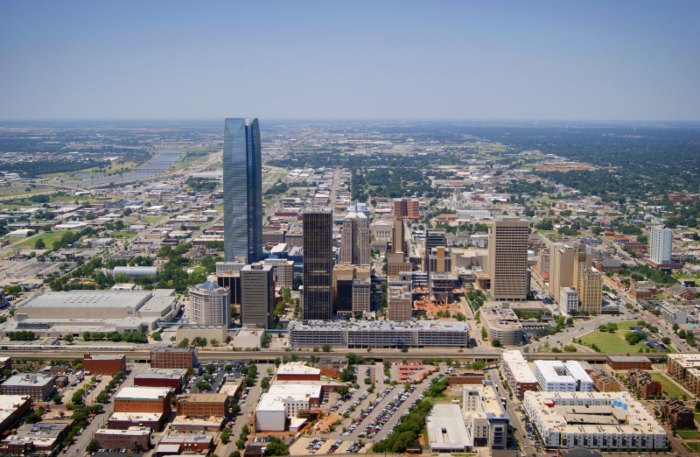 Oklahoma City skyline highlighting one of the best places to live in Oklahoma